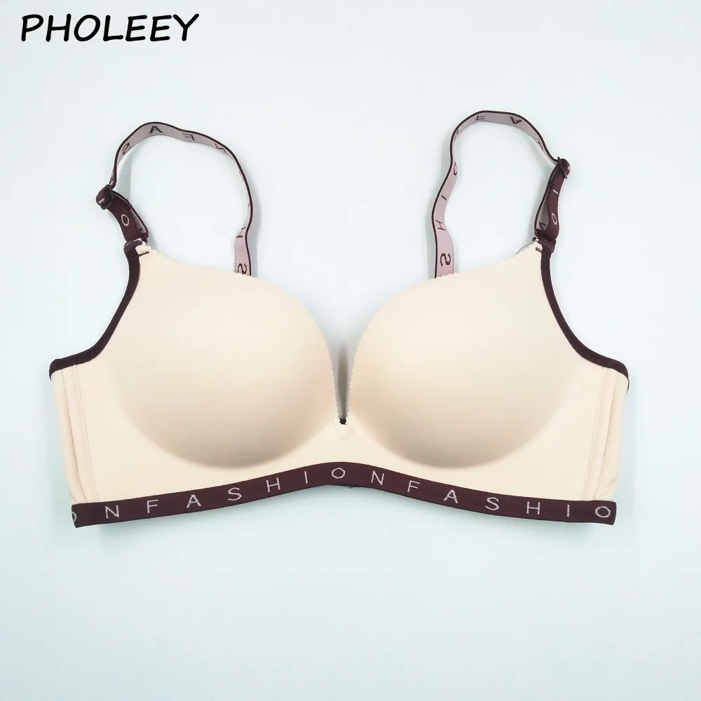 Pholeey новые зимние интегрированный бюстгальтер бесшовный для провода груди
