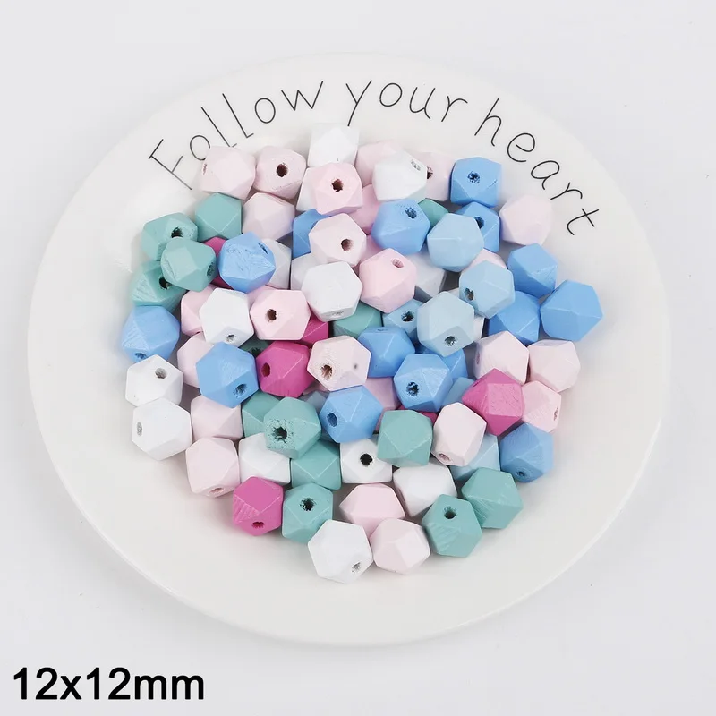 20pcs Hole 2mm 10-400 шт многоцветные Разноцветные Бусины из натурального дерева для изготовления ювелирных изделий, детские игрушки для прорезывания зубов, разделитель для бисера - Цвет: 20pcs Hole 2mm