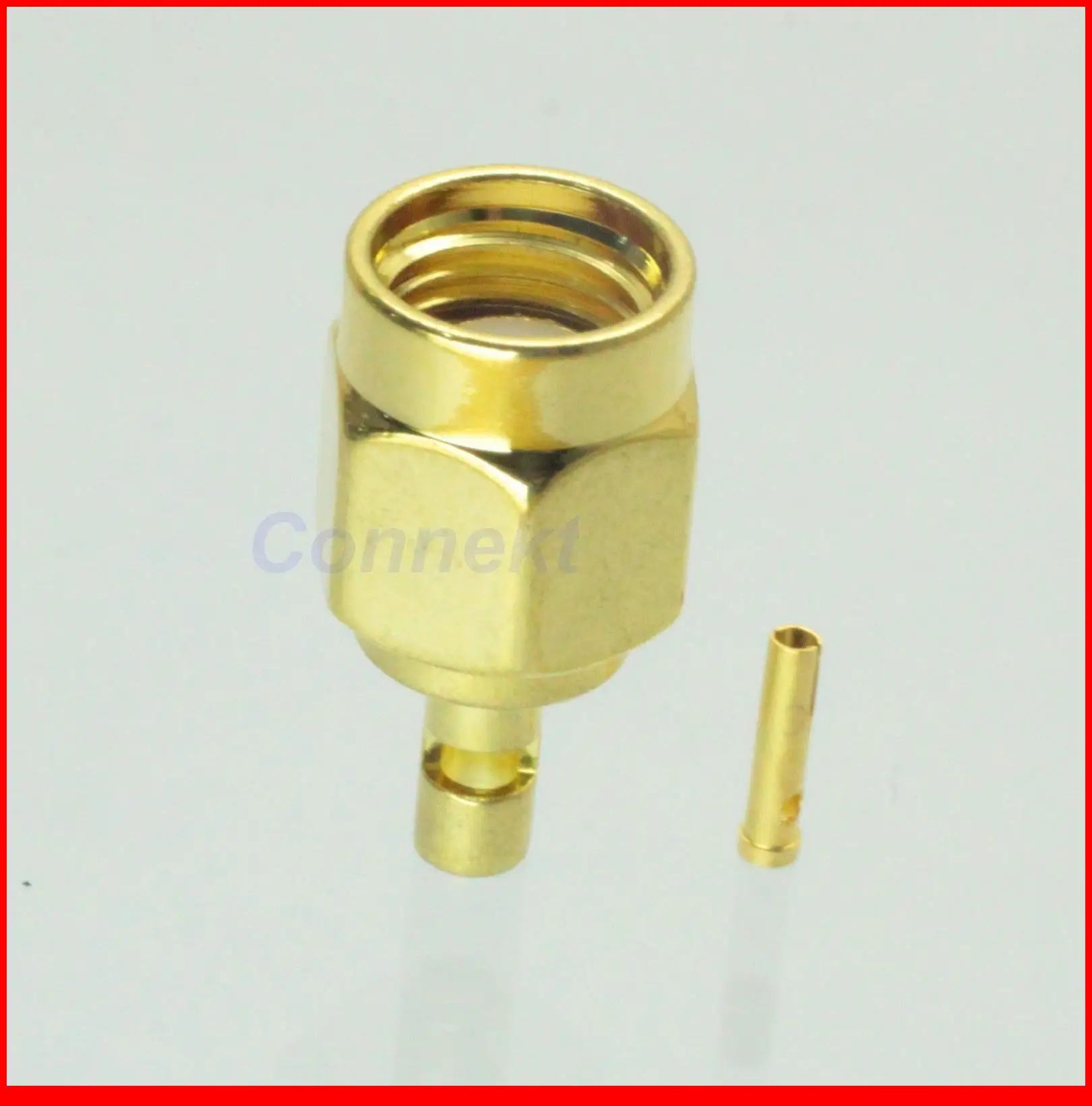 50 шт./лот RP-SMA male jack центральный припой для кабеля RG178 RG196 RF соединитель