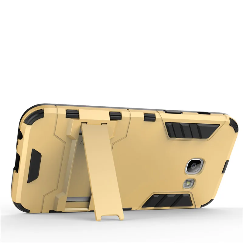 Чехол для Samsung Galaxy A3 2017, устойчивый к грязи, с задней стороной из силикона и пластика.