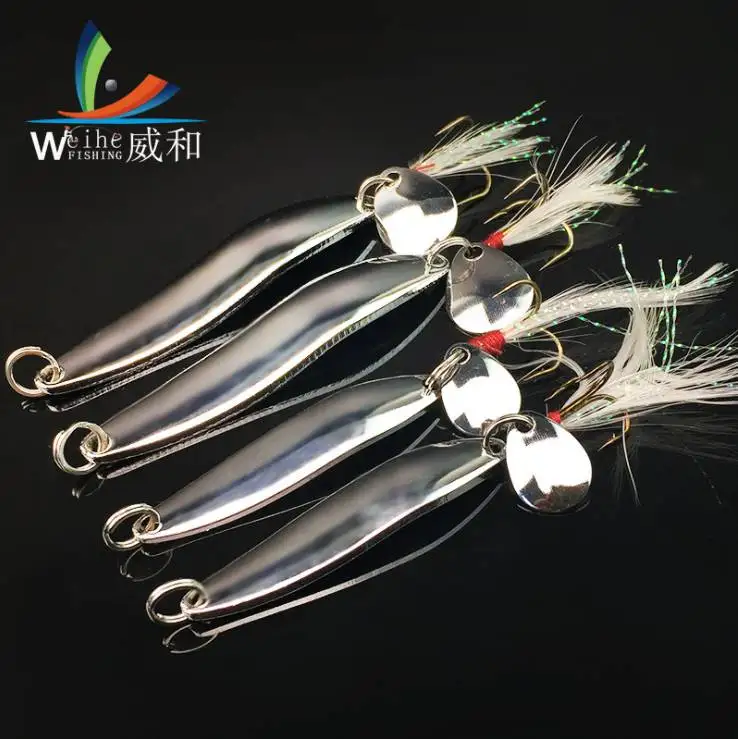 40 шт./компл. (в том числе 10 шт./5 г шт./7 шт./10 10pcs13g) metal ивы ложка Рыбалка приманки с