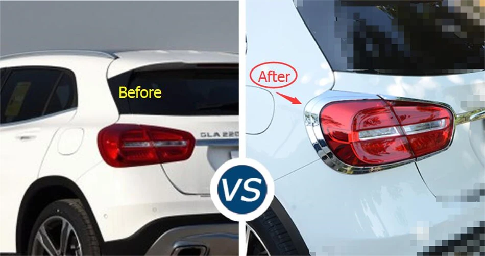 Yimaautotrims авто аксессуары Задние задние фонари защита лампы Накладка 4 шт. для Mercedes