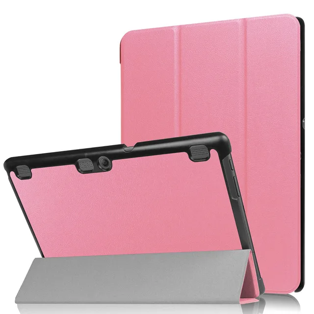 Pink Тонкий Магнитный Складной флип-чехол для lenovo Tab 2 A10-70F/L A10-30 X30F/M Tab 3X70 X70F X70M Tab 10 TB-X103F X103F+ подарок - Цвет: Pink