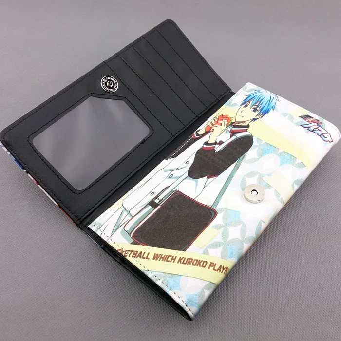 Длинный стильный кошелек из искусственной кожи с принтом аниме Kuroko no Basket Tetsuya/Kagami