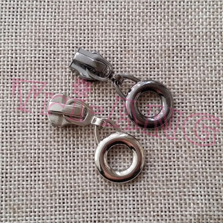 20 шт./лот качественные трехцветные круглые молнии 5 # металлические Слайдеры для