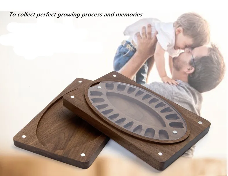 Классическая коробка для зубных щеток молочный зуб Подарочная детей деревянная