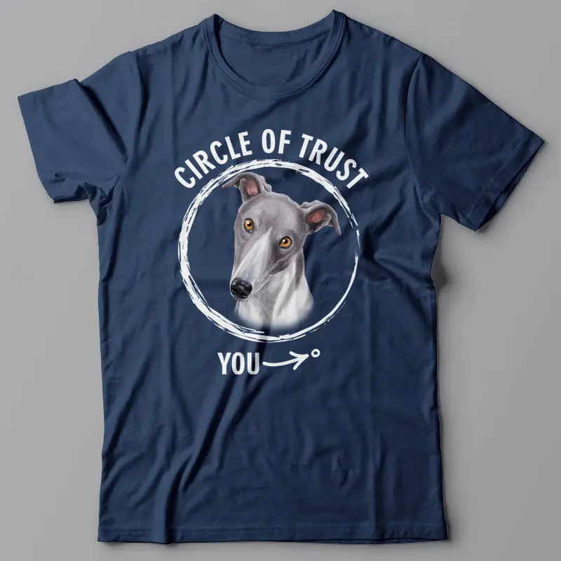 

New T Shirts Unisex Funny Tops Tee Basic Models Circle of Trust - Greyhound Gift for Dog Lover T Shirt Logo