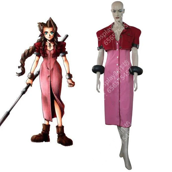 

2016 последний Фэнтези VII Aerith gainsborо косплей платье
