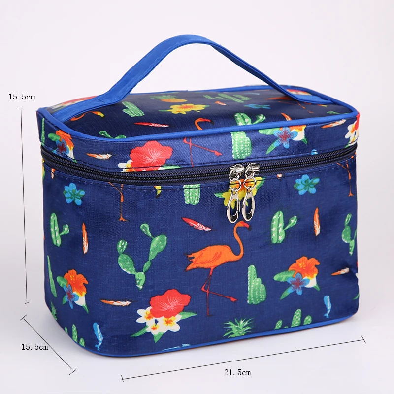 Cute Flamingo New women bag Nylon Waterproof Travel Toiletry Storage Bag Large Capacity Cosmetic bag HLN02