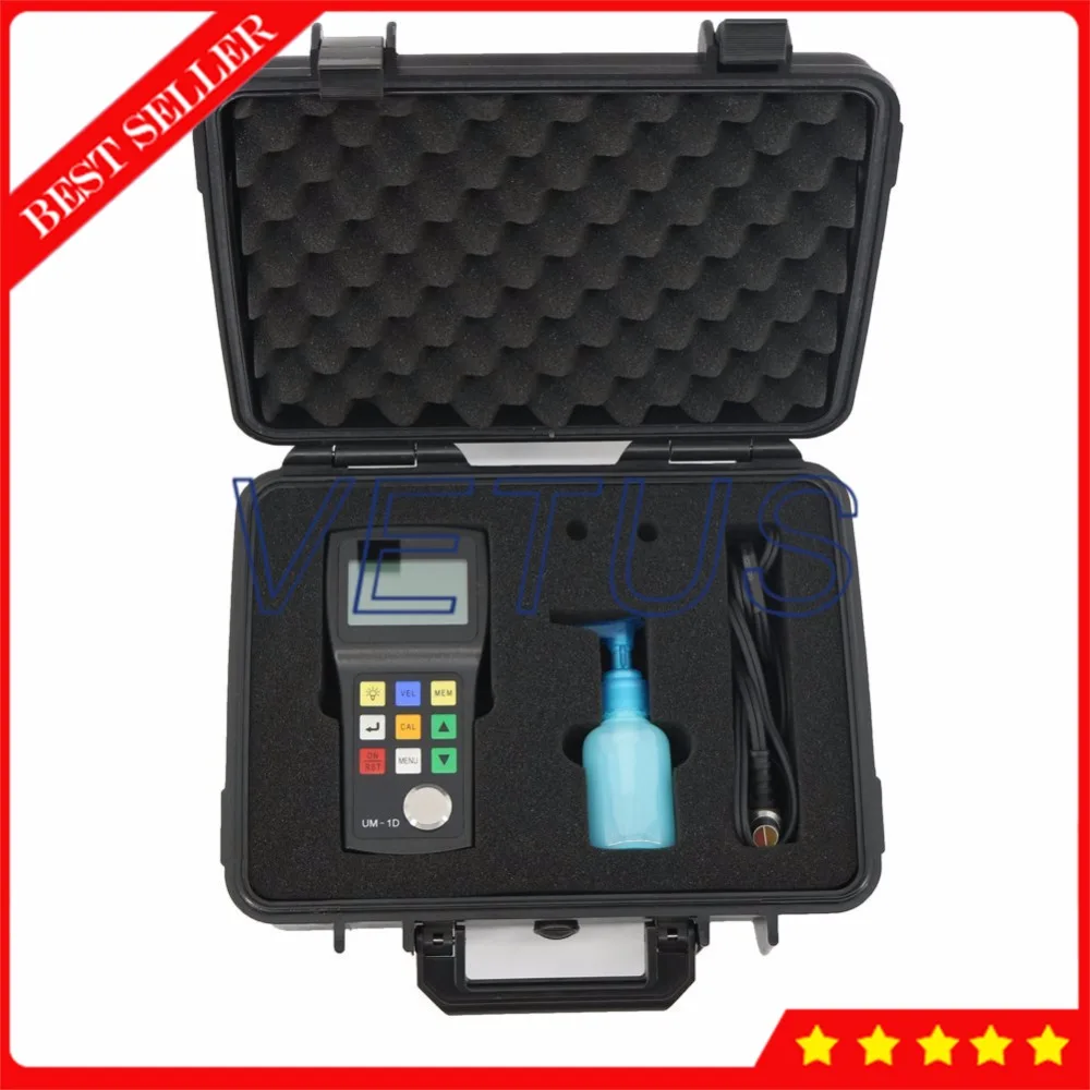 

Through Paint Coating Ultrasonic Thickness Gauge UM-1D for Metal Nonmetal Materials tester meter P-E E-E Operating Principle