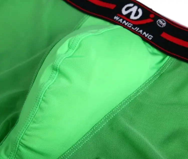 C men's underwear elastic nylon thin silky transparent low waist pants WJ 1004PJ | Мужская одежда