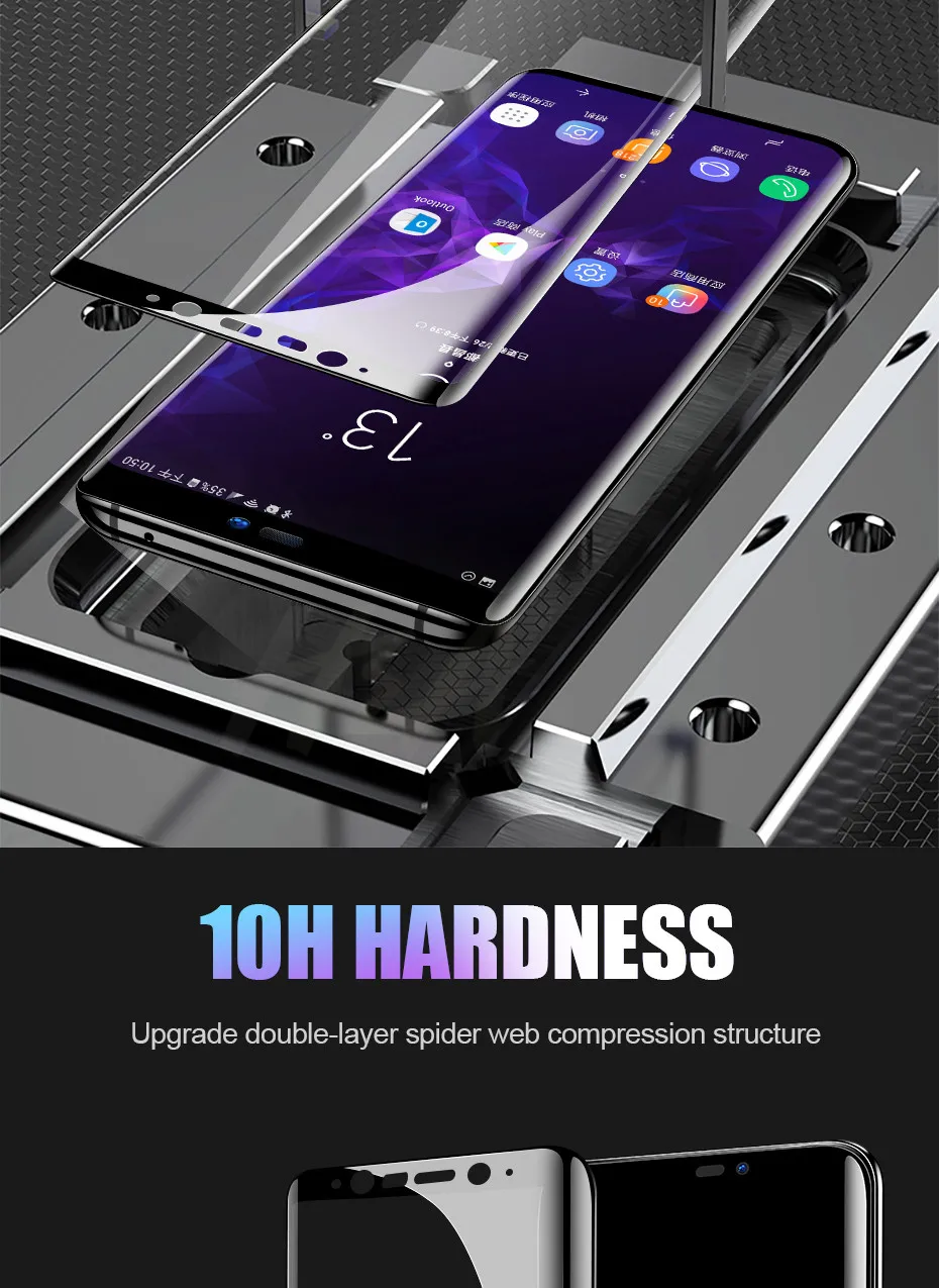 Защитная пленка H& A 6D для samsung Galaxy S9 S8 Plus Note 9 8 из закаленного стекла на S9Plus S8Plus