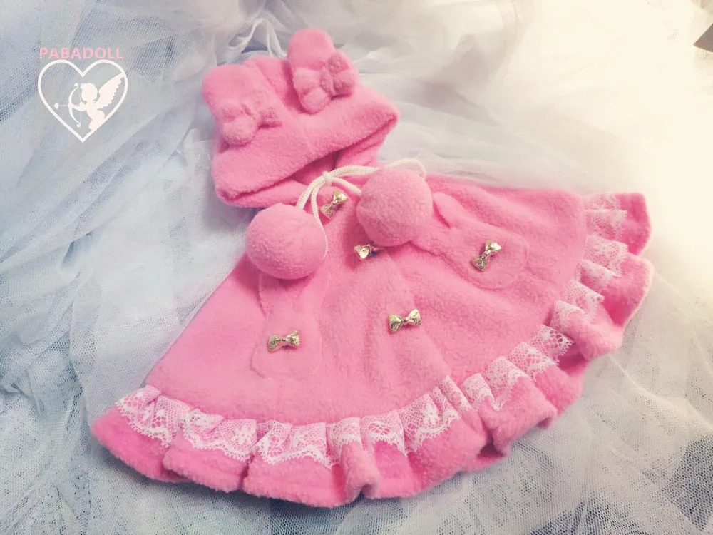 Плащ с милыми кроличьими ушками много цветов для шарнирных кукол 1/6 1/4 1/3 SD16 CWB103 |