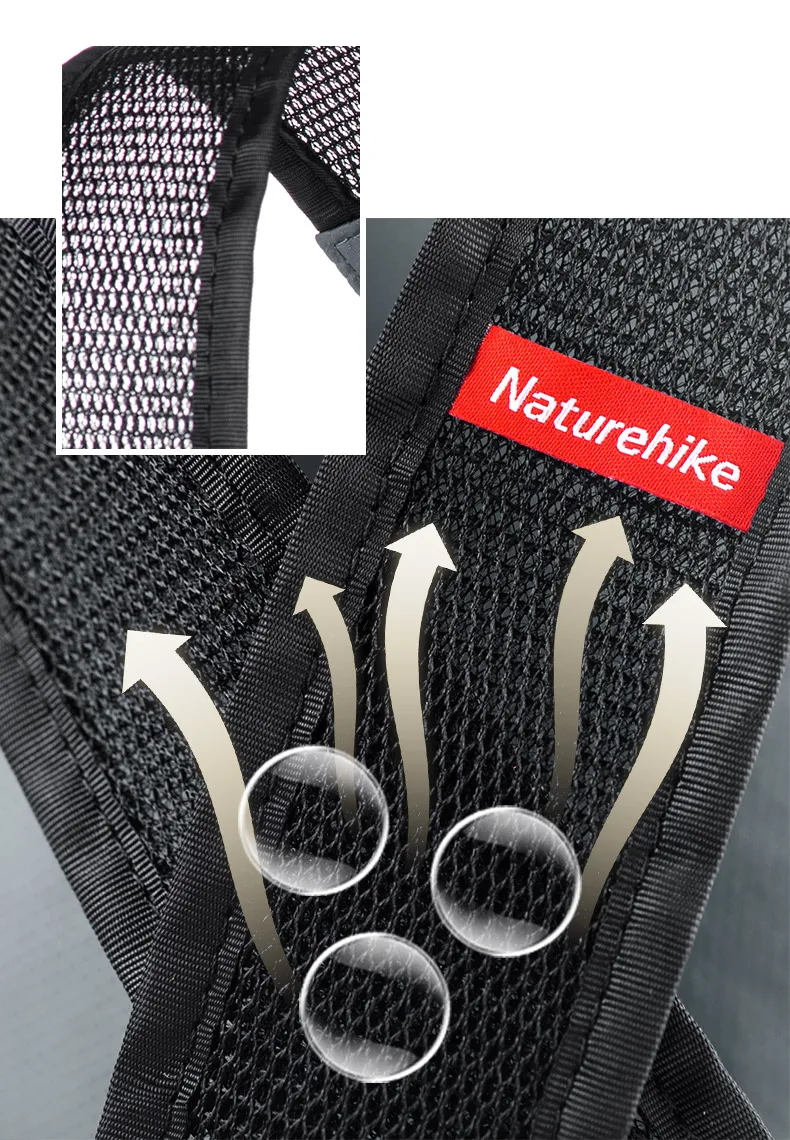 Naturehike рюкзак, складные спортивные сумки, быстросохнущая сумка через плечо для кемпинга, путешествий, школьный рюкзак