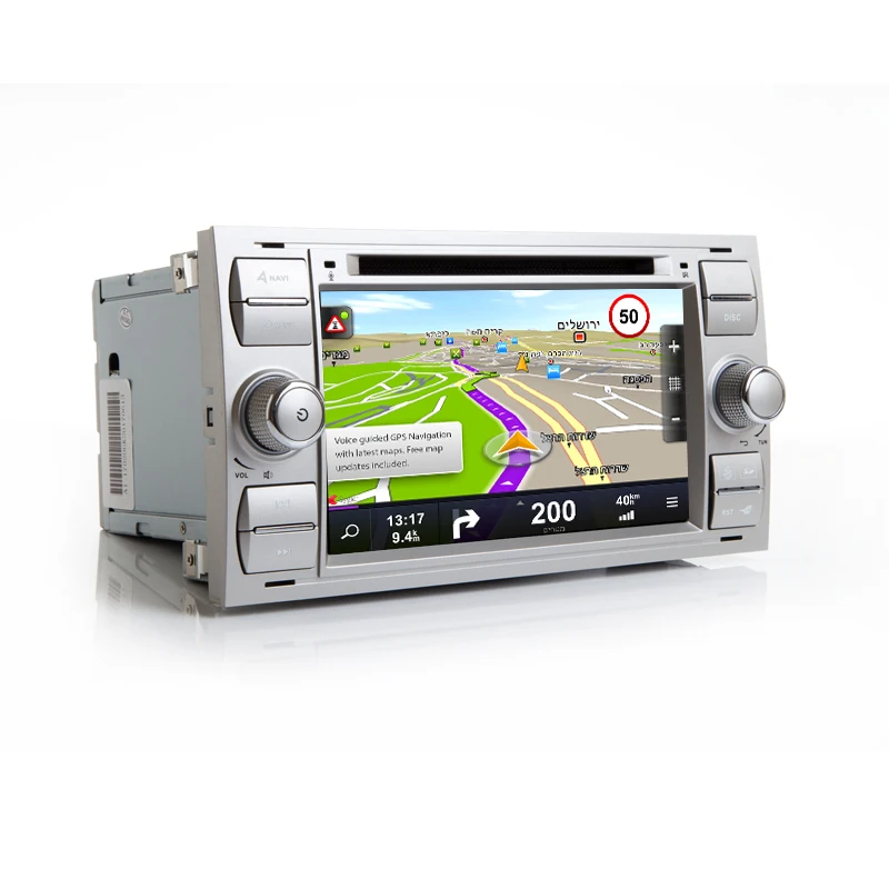IPS Автомобильный мультимедийный плеер GPS Android10 2 Din для Ford/Mondeo/Focus/Transit/C MAX Авто Радио
