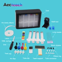 aecteach continuous ink supply system for hp 21 22 27 28 121 122 123 300 301 302 304 650 652 662 60 61 62 63 xl ink cartridge