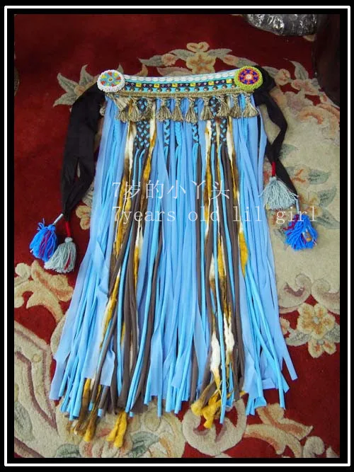 Женский ремень для танца живота готический с лентой