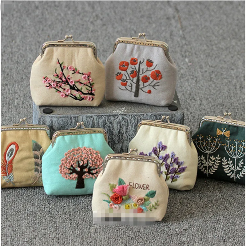 Набор для вышивки крестом сделай сам милая миниатюрная сумочка мелочи в