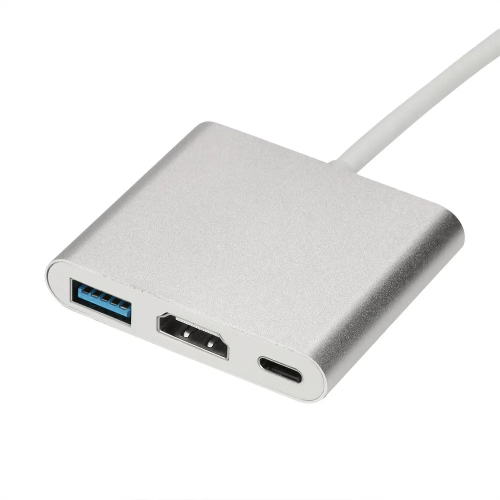 Новый Тип C к 4K HDMI USB 3 0 зарядный концентратор адаптер USB-C 1 конвертер для Macbook