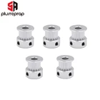 5 шт.лот GT2 синхронный шкив алюминиевый 16-зубы (16 зубов) отверстие диаметром 5 мм подходит для 6 мм шириной GT2 синхронно ремня 3D-принтеры Запчасти оптовая продажа ролик