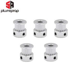 5 шт.лот GT2 синхронный шкив алюминиевый 16-зубы (16 зубов) отверстие диаметром 5 мм подходит для 6 мм шириной GT2 синхронно ремня 3D-принтеры Запчасти оптовая продажа ролик