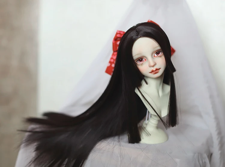 Детская игрушка ручной работы аксессуары для кукол 1/6 1/4 1/3 BJD/SD парик черная ночь