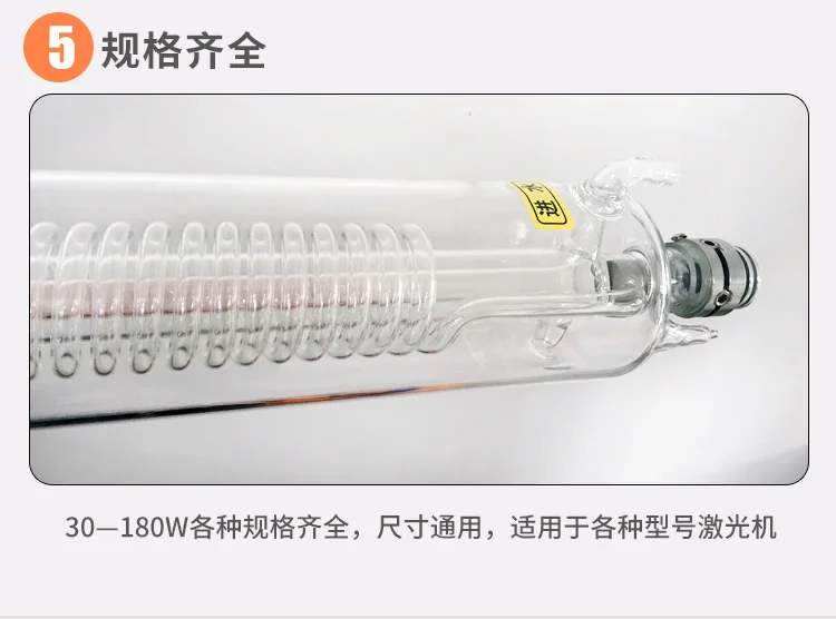 Высокая энергия Супер длинная гарантия CO2 лазерная трубка 40W700MM плитка лазерная гравировка и резка машина