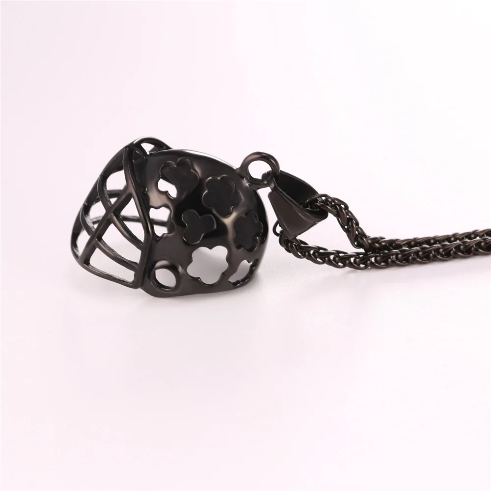 Ожерелье с подвеской золотого/черного/из нержавеющей стали для мужчин/женщин