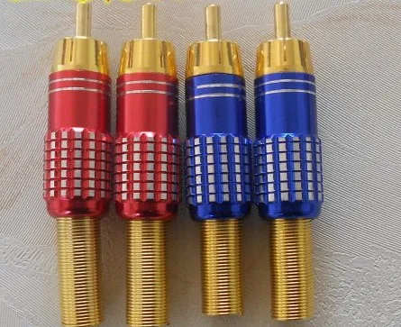 

20 pcs NEW Gold RCA Male Plug Solder Audio Video Adapter Connector