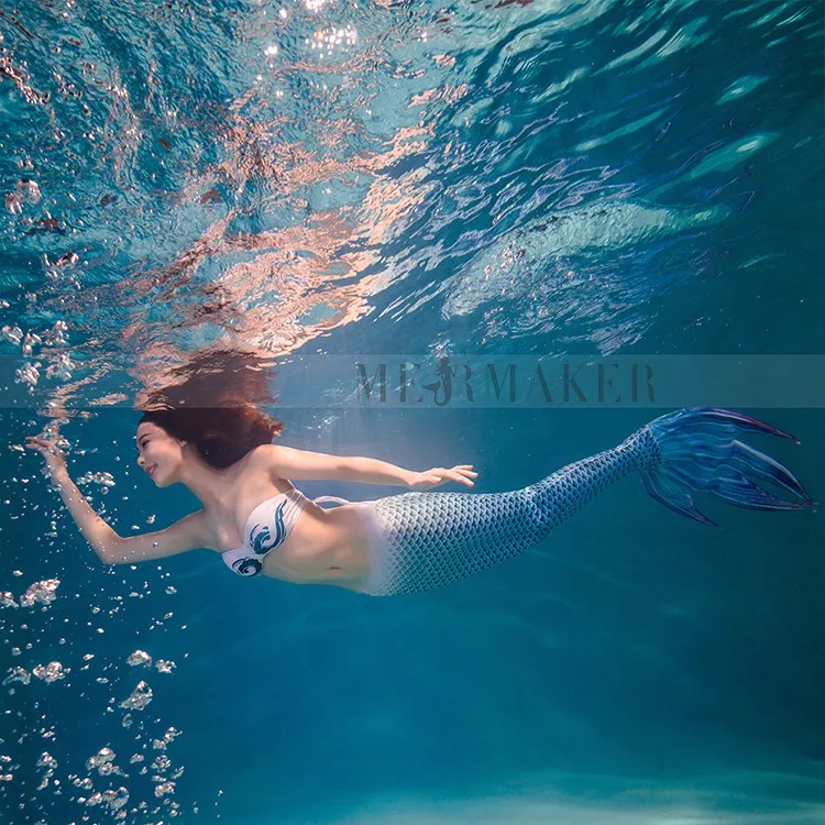 Для взрослых женщин русалки Моноласты хвосты для купания плавания с хвостом