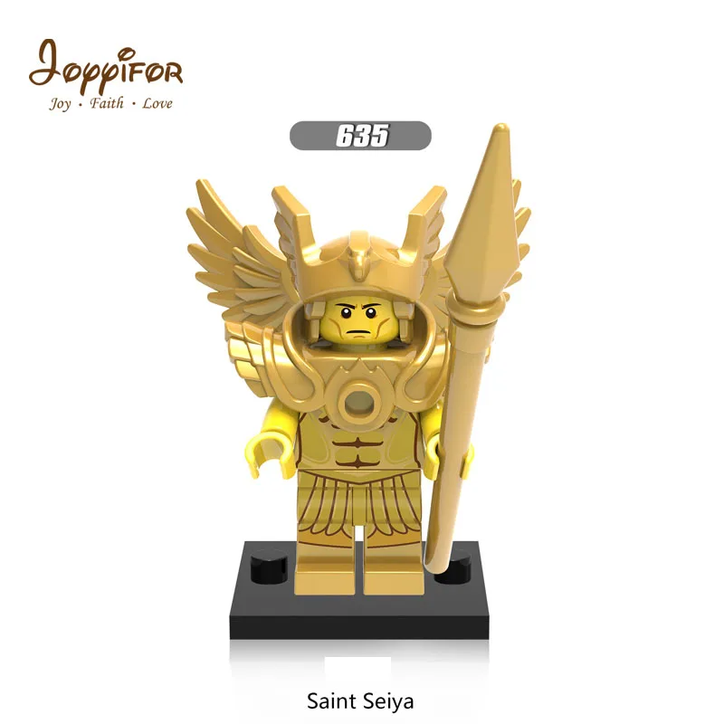 JOY YIFOR Super Heroes KnightsoftheZodiac египетский фараон Athena ST Seiya Chief Строительные блоки мини-кирпичи для детей