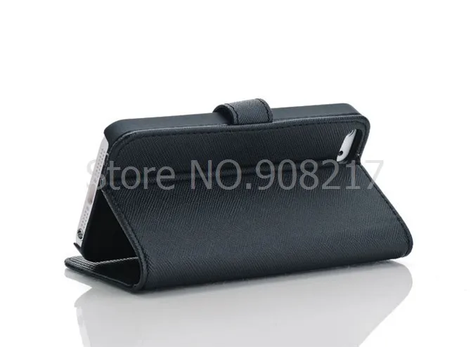 Wholesale Wallet Cases Protector Skin Covers for iphone 5 5s PU Leather Case With Credit Card Slots &amp Holder |