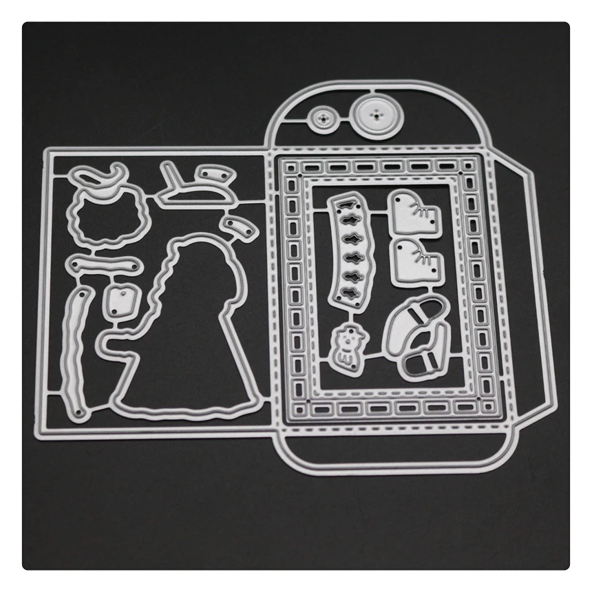 YINISE металлические режущие штампы для трафареты скрапбукинга рождественские