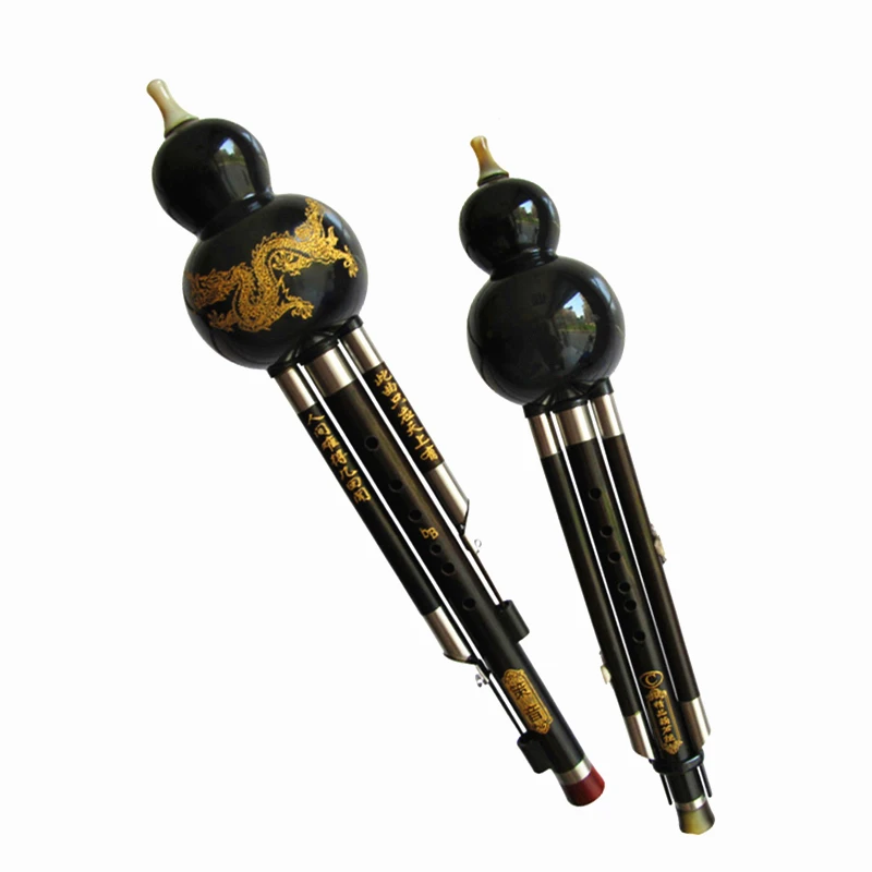 Ebony Three Tone Professional Hulusi C/ bB флейта Gourd Flauta съемный фолк инструмент Calabash | Спорт и