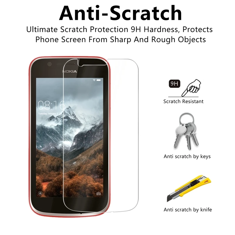 Закаленное стекло премиум класса для Nokia 1 2018 Защита экрана закаленное защитное