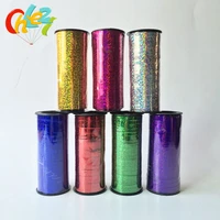 1pc 100 yard happy birthday crimped curling ribbon roll silver balloon ribbons for party festival florist crafts gift wrapping