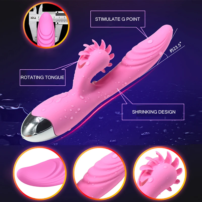 BODYPRO ласки языком кролик вибратор для женщин 7 Режим автоматический