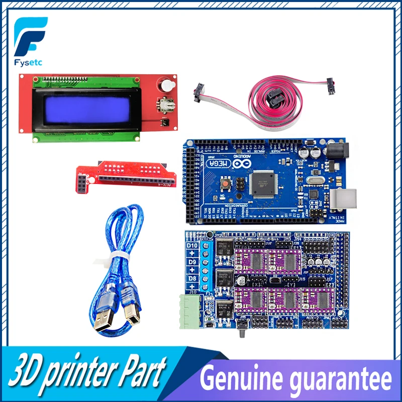 Мега 2560 R3 Mendel + платформы 1 5 обновление базы на пандусы 4 A4988/DRV8825 Драйвер шагового
