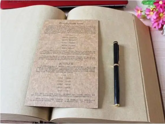 Винтажный крафт толстый дизайн словаря супер дневник тетрадь B5 B6 1100 страниц