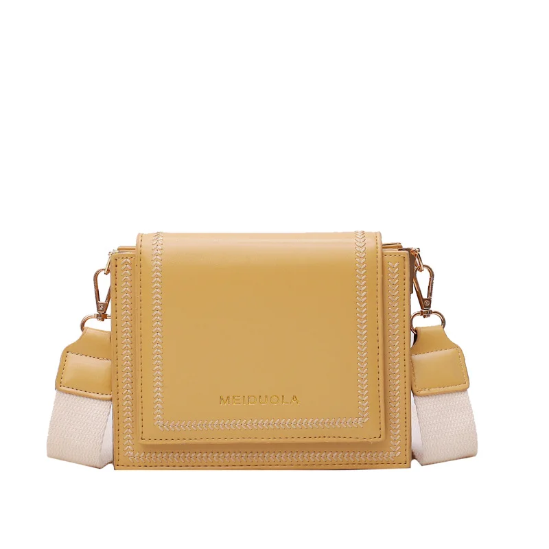 Женская Повседневная сумка мессенджер с вышивкой и цепочкой брендовая