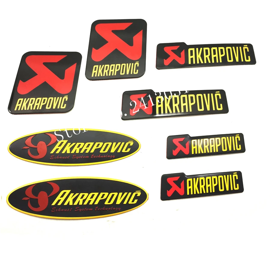 CBR ttr yzf 250cc 400cc AKRAPOVIC алюминиевый теплостойкий мотоцикл Выхлопная наклейка на