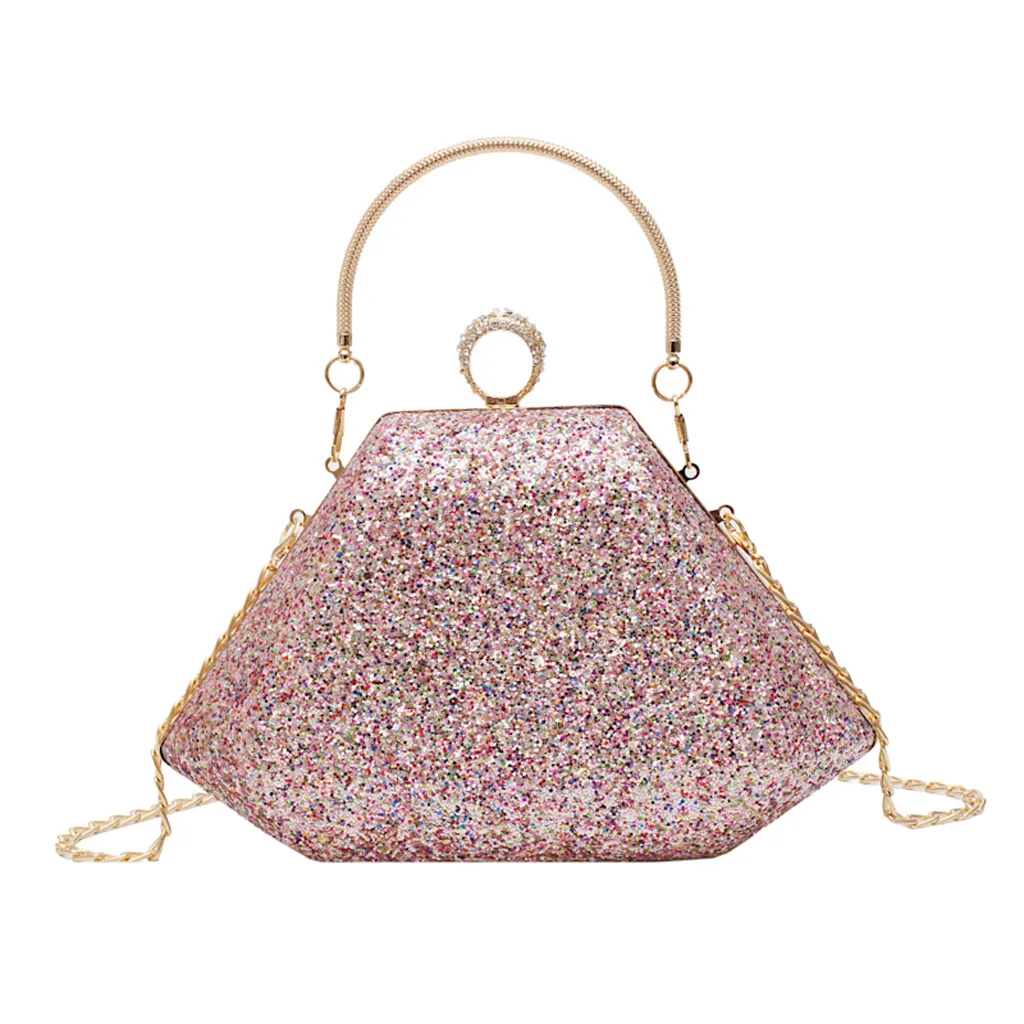 Женская сумка Кроссбоди с цепочкой Minaudiere необычная квадратная сумочка