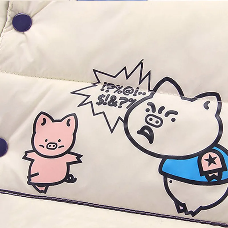 Детский жилет с героями мультфильмов теплая одежда для маленьких девочек