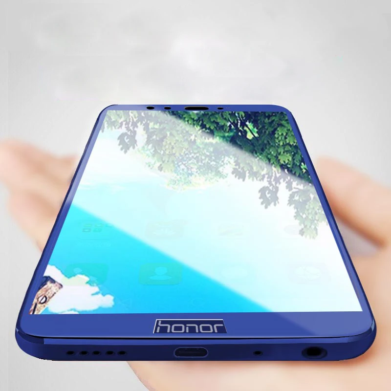 3D закаленное стекло для Huawei Honor 9 Lite Полное покрытие экрана Взрывозащищенная