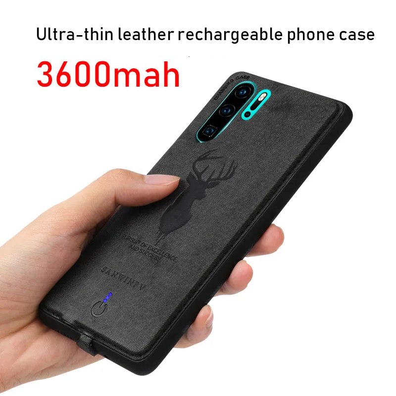 Чехол для зарядного устройства huawei p20 p30 pro mate 20 ультратонкий кожаный чехол
