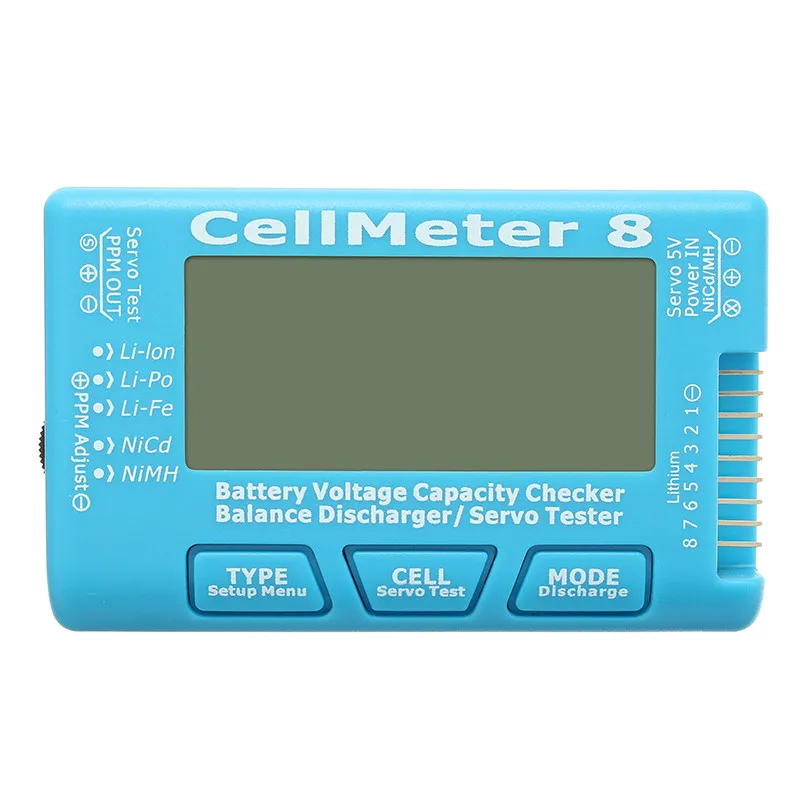 AOKoda CellMeter 8 батарея для проверки с батареей напряжение баланс сервопривода тестер