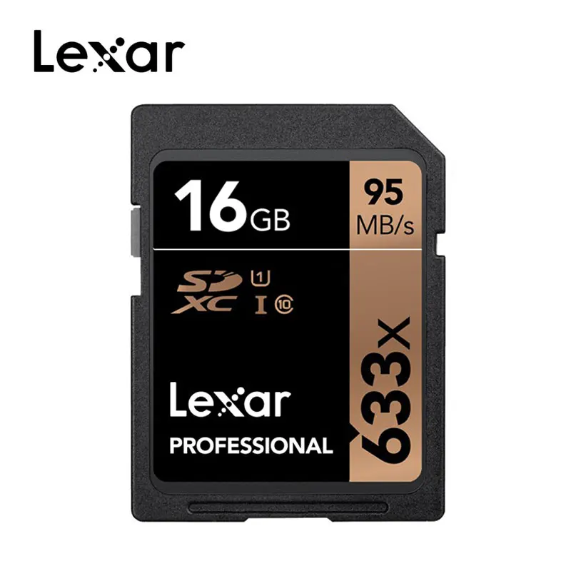16 ГБ Lexar sd-карта высокой емкости 633x 32 Гб 64 Гб 128 ГБ 256 ГБ 512 Гб карта памяти USH-1 U3 высокая скорость - Емкость: 16 ГБ