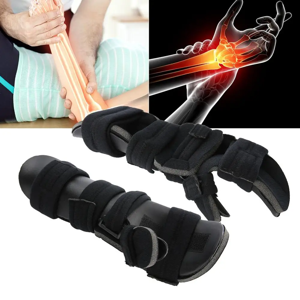 

Wristband Wrist Hand Strap Splint Sprain Protection Fracture Hand Training Arthritis Brace Support Adjustable S M L Left Right