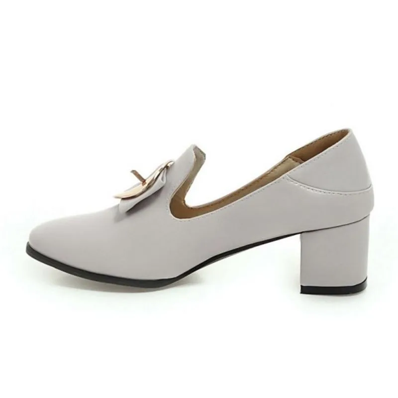 ZALAVOR/простые женские туфли лодочки на высоком толстом каблуке без шнуровки с