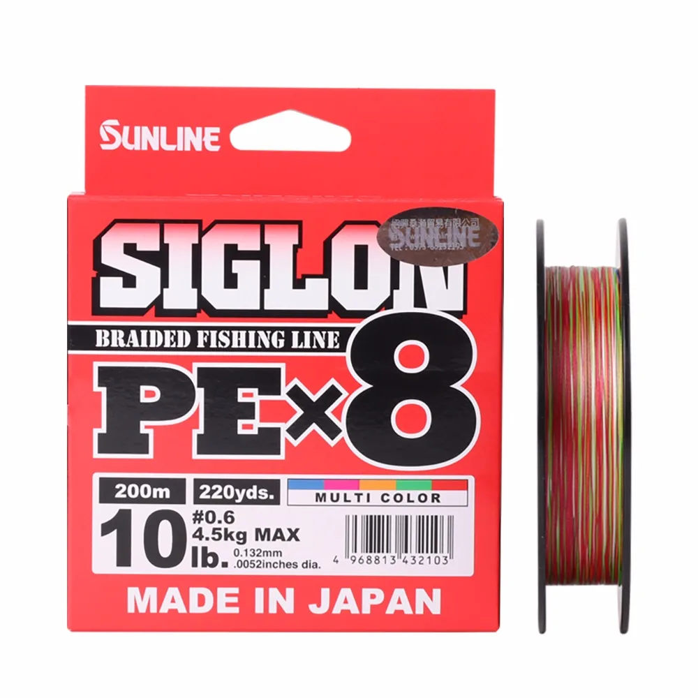 SUNLINE SIGLON PE X8 плетеная леска 150 м 200 м сделано в Японии